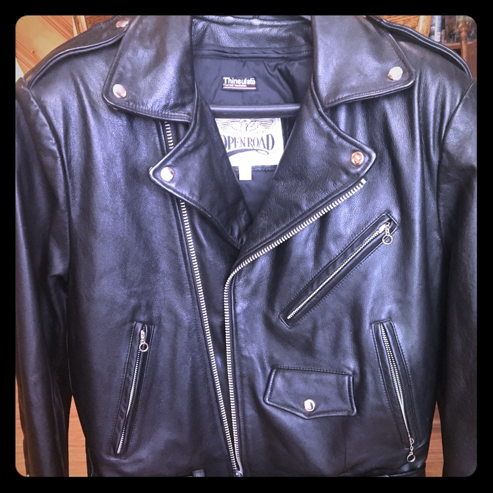 Motorcycle leathers jacket & chaps